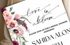 Bridal Shower Invitation template, Elegant Bridal Shower Invitation, Bridal Shower Flower Invite. WS38