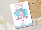 2 Birthday Invitation, Fairytale Birthday Invite DIY, Personalized Digital Invitation, Castle Magical Theme, Canva Template. WEIB87