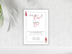 Playing Card Wedding Guest Book Sign | Pick a Card Any Card | Unique Deck of Cards | Minimalist Wedding Sign Instant Download. WS65