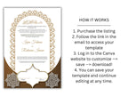 Nikkah Certificate Digital Download Personalised, A4, A3, Template, Editable, Purple Nikkah Nama, Nikkah Contract, Muslim Contract. NN288
