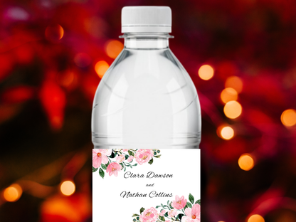 Wedding Invitation, Floral Menu, RSVP, Details Card, Bottle label MTC384