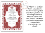 Nikkah Contract Template,Printable Nikkah Contract,Editable Nikkahnama, Muslim Wedding Certificate,Digital Download,Islamic Marriage. NN193