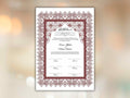 Luxury Nikkah Certificate, Premium A4 Islamic Wedding Contract, Nikkah Nama, Muslim Marriage Certificate, Personalised Names, A4, A3. NN291