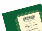 Luxury Nikkah Contract, Digital Printable Personalized Customized Nikkah Certificate, Custom Nikah Nama, Islamic Wedding Contract. NN113