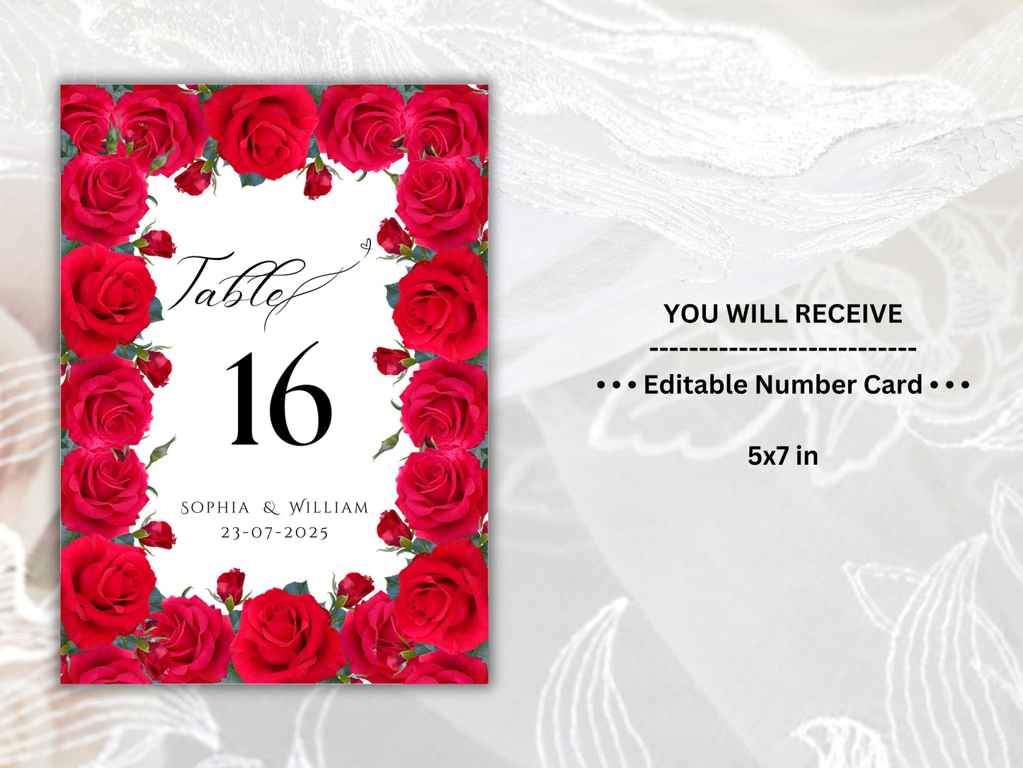 Wedding Table Numbers Template, Wedding Table Numbers, Pink Flower, Floral Wreath, Printable Table Numbers, Wedding Seating Chart. TS6