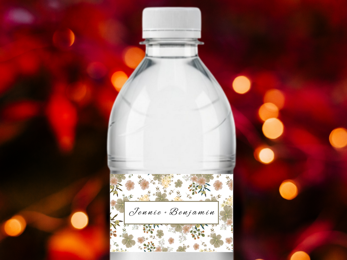 Wedding Invitation Set, RSVP, Wedding Details, Wedding Bottle Label Template, WI285