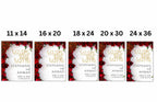 Wedding Welcome Sign Template, Red Rose Welcome To Our Wedding Sign, Red Wedding Signage, Red Wedding Decorations, Digital Download, WS56