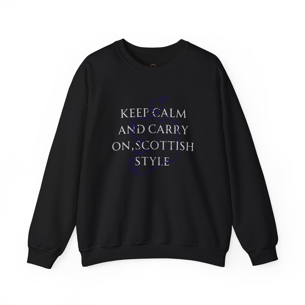 Scottish Style Unisex Sweatshirt Comfortable Outfit Keep Calm and Carry On Design - A1 Majestic