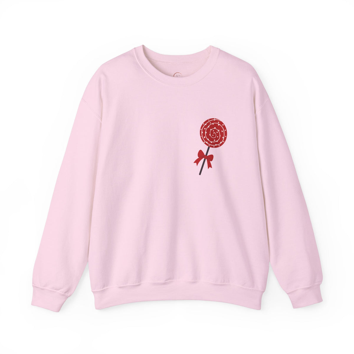 Valentine's Day Sweet Candy Sweatshirt, Pink Red Cute Unisex Crewneck Jumper,