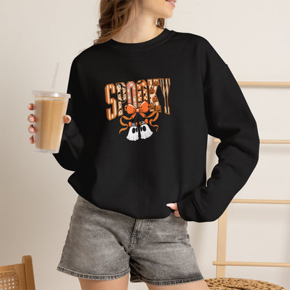 Spooky Ghost Pumpkin Crewneck Sweatshirt