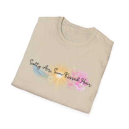 Beach Vibes T-Shirt - Salty Air, Sun Kissed Hair Tee - Summer Outfit - Gift for Ocean Lovers
