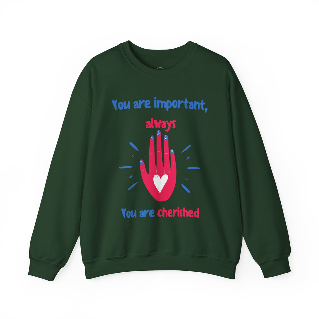 Empowering Crewneck Jumper, Inspirational Women's