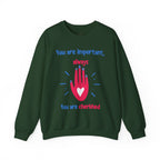 Empowering Crewneck Jumper, Inspirational Women's