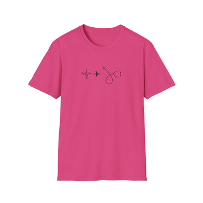 Heartbeats & Healing Unisex T-Shirt, Medical Nurse Doctor Gift