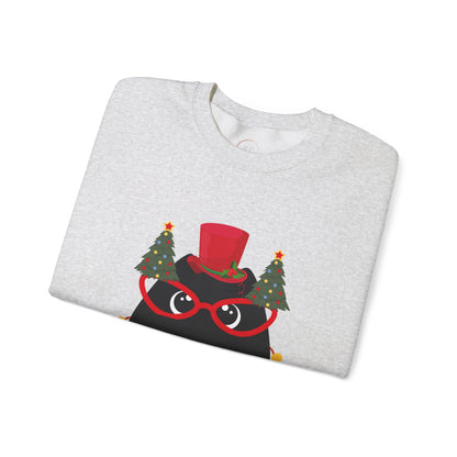 Christmas Cat Crewneck Sweatshirt