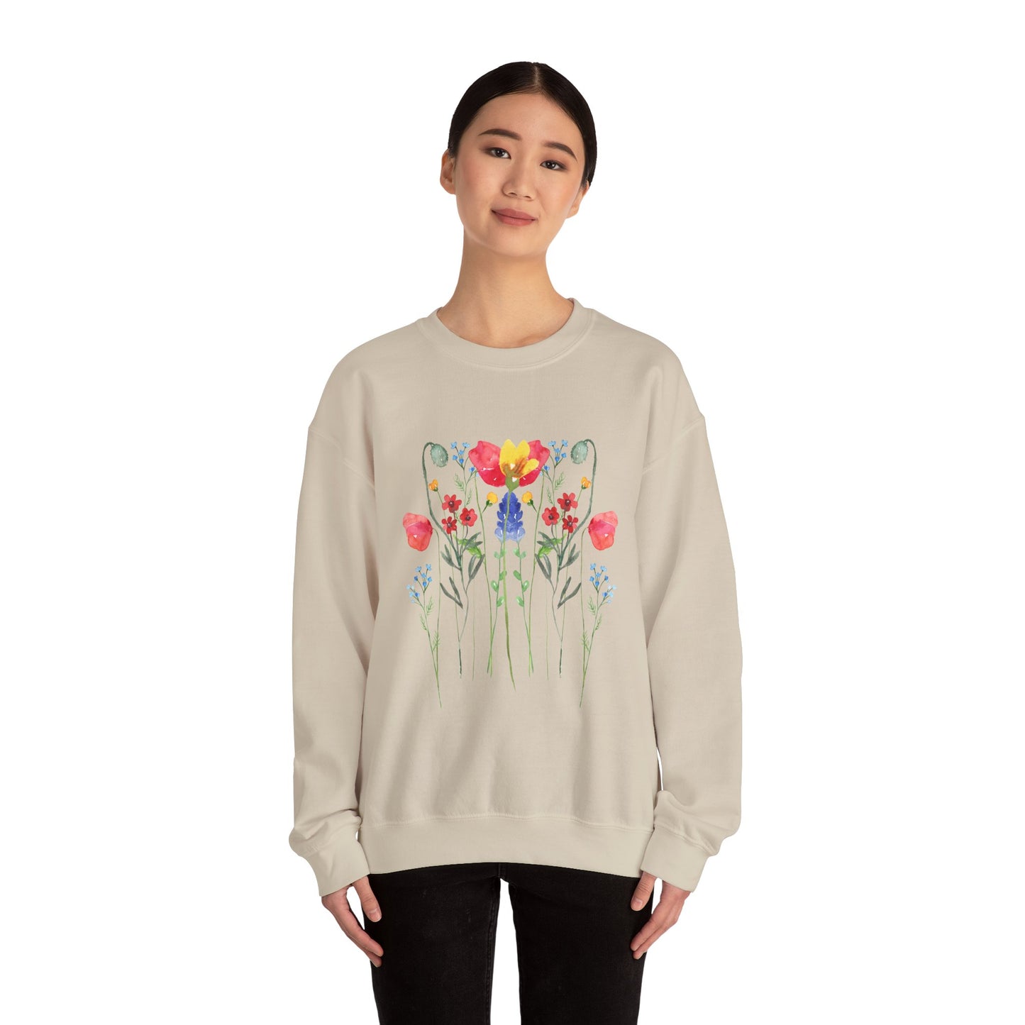 Wild Flowers Unisex Crewneck Sweatshirt