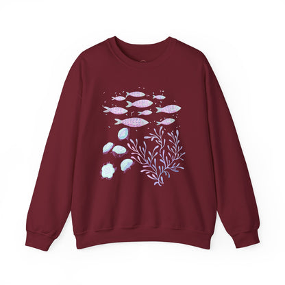 Sea Animals Vintage Unisex Crewneck Sweatshirt