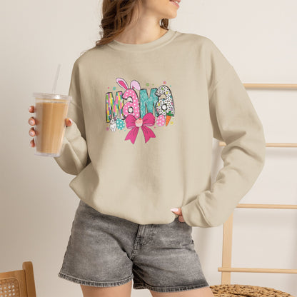 Mama Floral Ribbon Sweatshirt