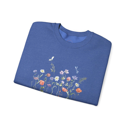 Wild Flowers Unisex Crewneck Sweatshirt