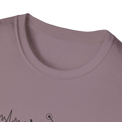 Heartbeats & Healing Unisex T-Shirt, Medical Nurse Doctor Gift