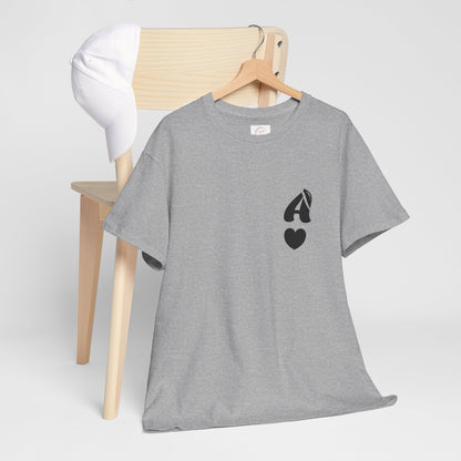 Initial Heart Tee — Minimalist 'A' Monogram T-Shirt