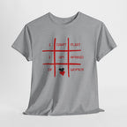 I Can't Flirt I Am Afraid of Women Tee - Funny Tic-Tac-Toe Graphic T-Shirt