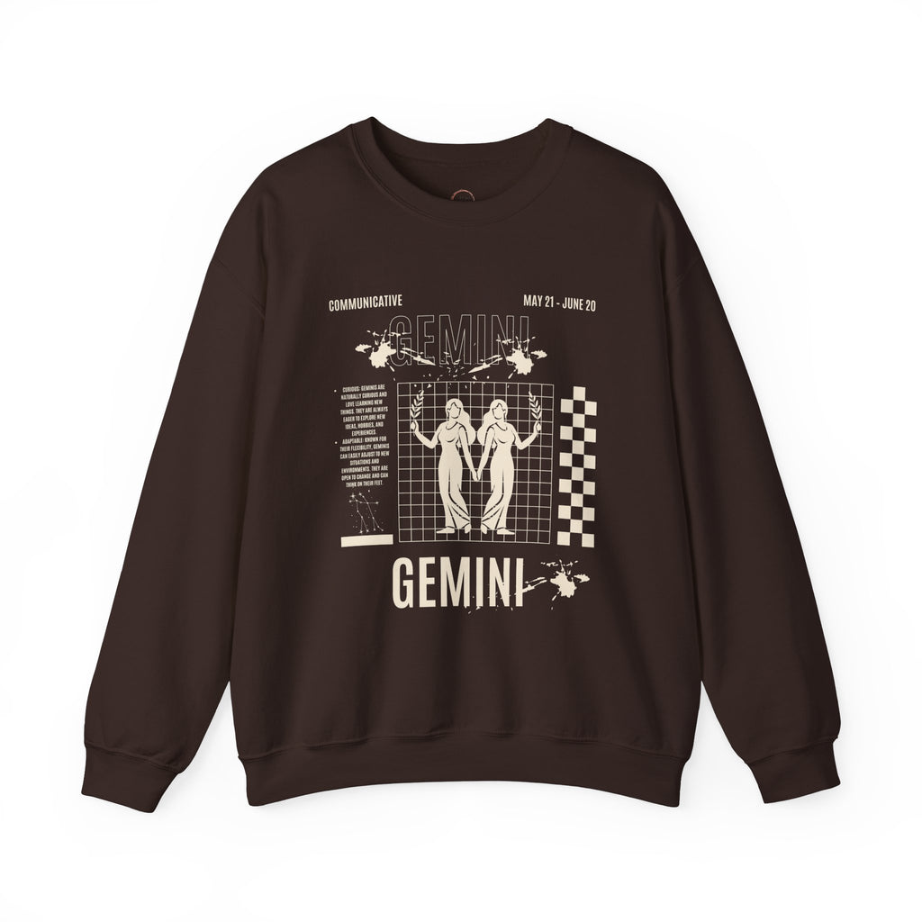 Gemini Zodiac Unisex Sweatshirt, Astrology Crewneck Jumper, Horoscope Pullover