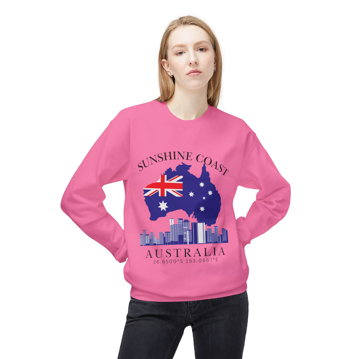 Australia Unisex Midweight Softstyle Fleece Crewneck Sweatshirt