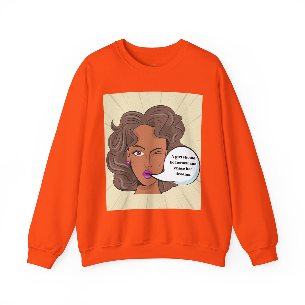 Girl Power Unisex Sweatshirt, Empowering Crewneck Jumper, Inspirational Women's
