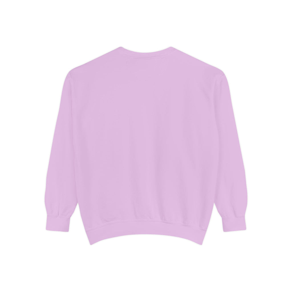 Garment-Dyed Sweatshirt - 'Wait and See' Design