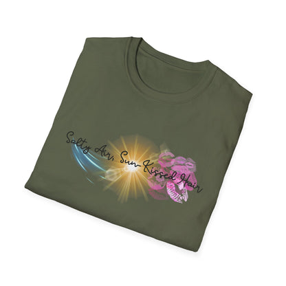 Beach Vibes T-Shirt - Salty Air, Sun Kissed Hair Tee - Summer Outfit - Gift for Ocean Lovers
