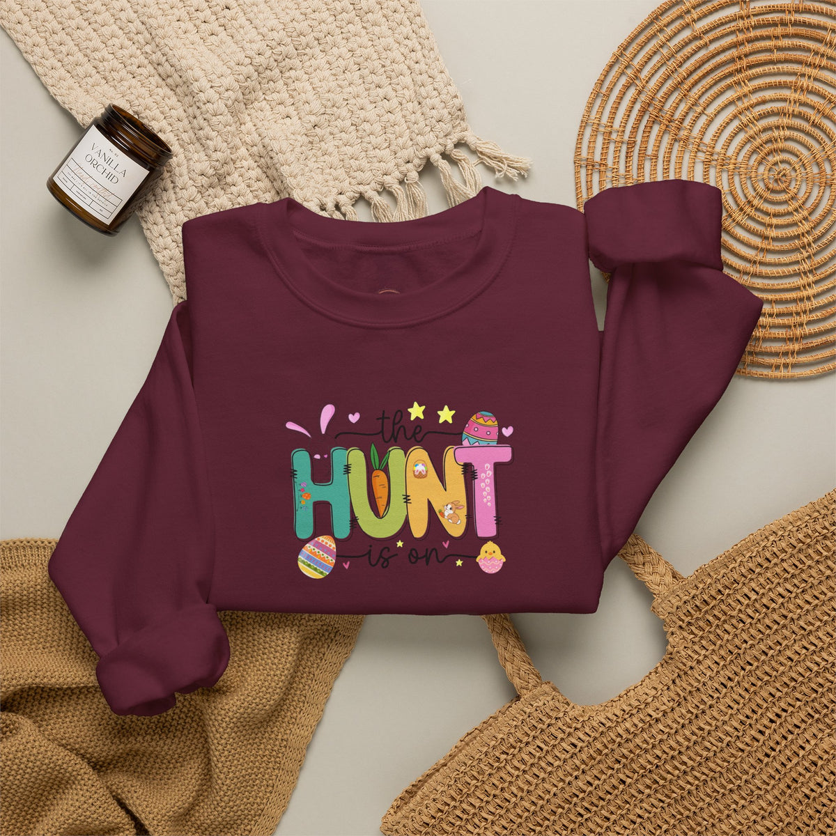 Easter 'The Hunt Is On' Crewneck Sweatshirt