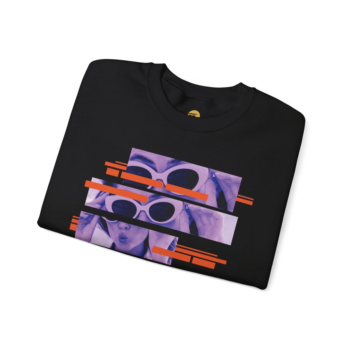 Vibrant Graphic Crewneck Sweatshirt, Retro Sweatshirt for Casual Style, Unisex Cozy Top, Ideal Gift for Friends, Artsy Streetwear