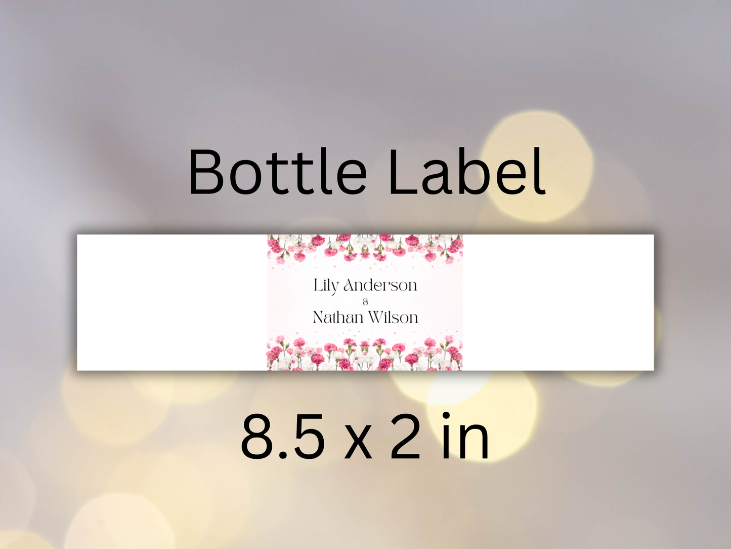 Carnation Reception card, RSVP, Details, Digital Download MTC424