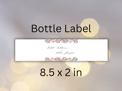 Botanical Wedding Invitation Suite, (Digital Download) MTC377