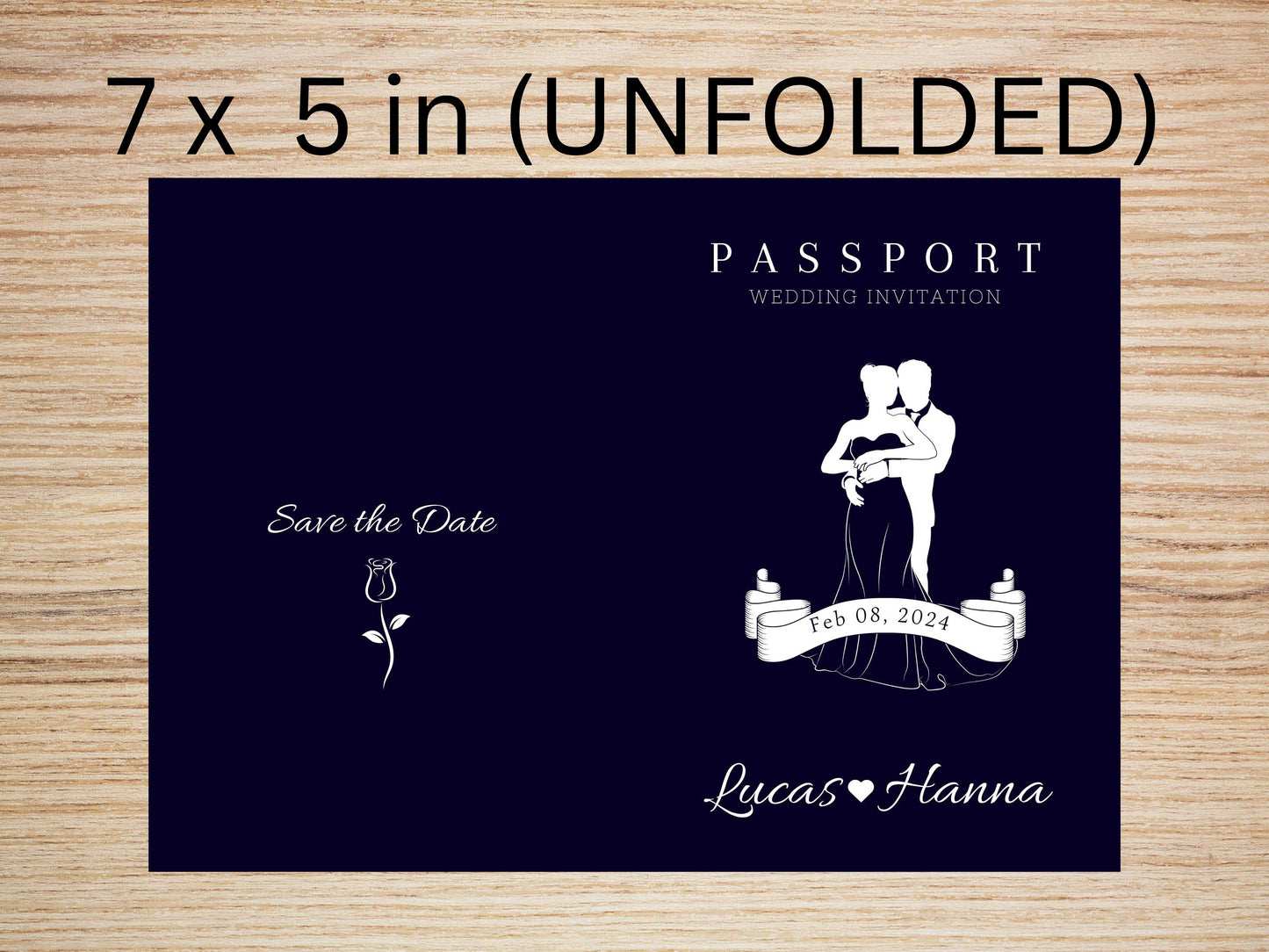 Passport Wedding Invitation, Passport Wedding Invitation Template, Boarding Pass Wedding Invite, RSVP, Timeline. WT36