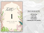 Wedding Table Number Template, Wedding Number, Printable Table Number, Editable Template, Wedding Decor, Modern Table Numbers. TS3