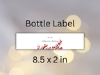 Wedding Invitation Set, RSVP, Wedding Details, Wedding Bottle Label Template, WI277