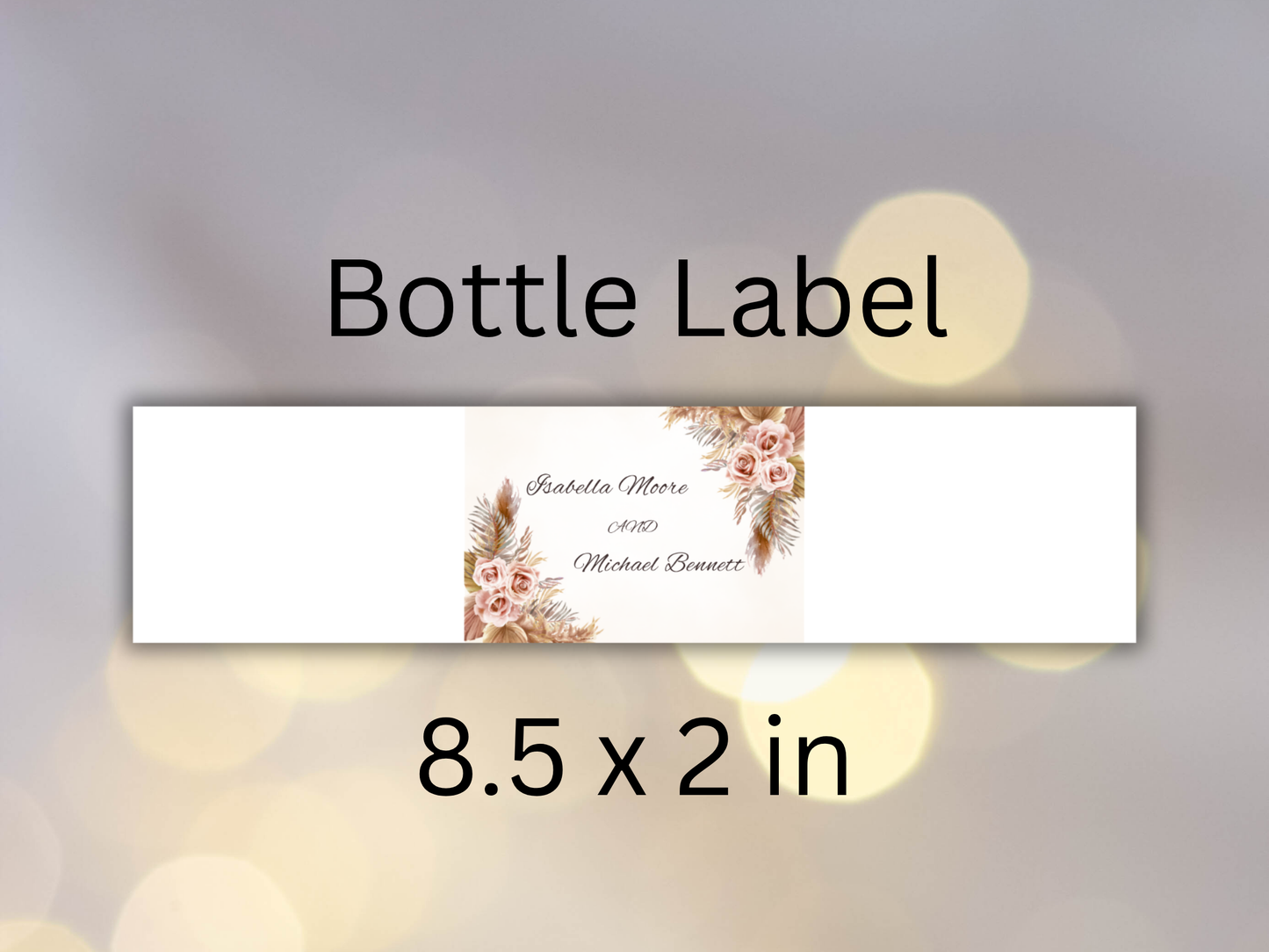 Bohemian Floral Wedding Invitation, RSVP, Details, Digital Download MTC416