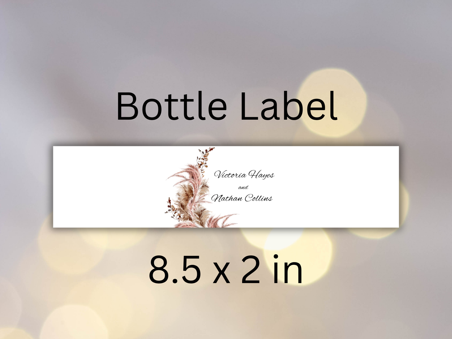 Blush Pampas Wedding Invitation Suite, Editable RSVP, Details, Menu & Thank You (Digital Download) MTC389