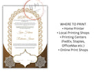 Nikkah Certificate Digital Download Personalised, A4, A3, Template, Editable, Purple Nikkah Nama, Nikkah Contract, Muslim Contract. NN288