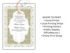 Nikkah Certificate Digital Download Personalized, Luxury Nikkah Contract, Islamic Wedding Contract, Personalized Muslim Wedding Gift. NN191