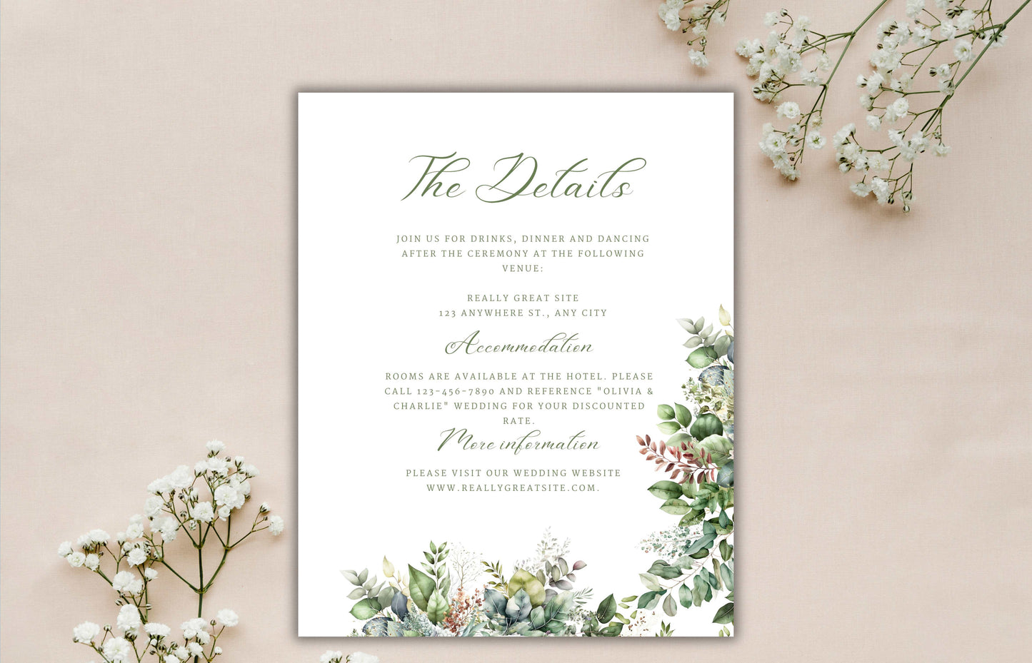 Wedding Invitation Template, Printable Wedding Invitation, Wedding Invitation, RSVP Invitation, Details, Wedding Invitation Bundle. WI73