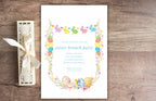 Editable Easter Brunch Invitation, Easter Egg Hunt Invite, Easter Party Brunch Invitation, Floral Easter Invite, Bunny Invitation. ESB42