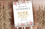 Bridal Shower Sign, Blush Pink Bridal Shower Decorations, Bridal Shower Welcome Sign, Bridal Shower Invitation, Bridal Shower Poster, WS52