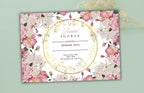Pink Rose Bridal Shower Invitation | Floral Bridal Shower Editable Invitation Template | Wildflowers Shower Invite Printable | WS44