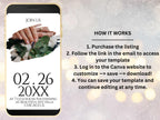Wedding Video Invitation Suite Template, Animated Wedding Invitation with RSVP, Details And Program, Add Your Own Photo and Music, WEI48