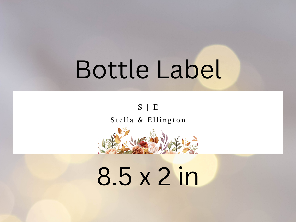 Wedding Invitation Set, RSVP, Wedding Details, Wedding Bottle Label Template, WI273