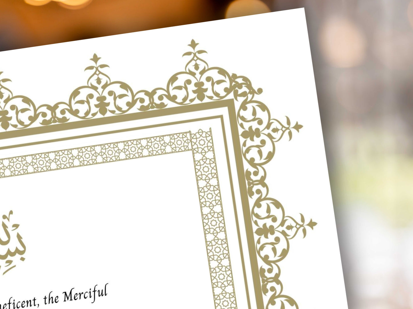 Nikkah Certificate Digital Download Personalised, A4, A3, Template, Muslim Wedding Contract, Instat Download. NN285