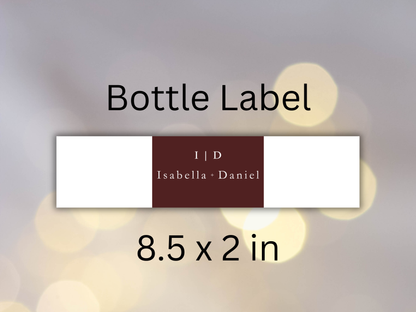 Wedding Invitation Bundle, RSVP, Thank You Card, Table Card, Menu Card, Reception Card, Details Card. Wedding Bottle Label. WI288